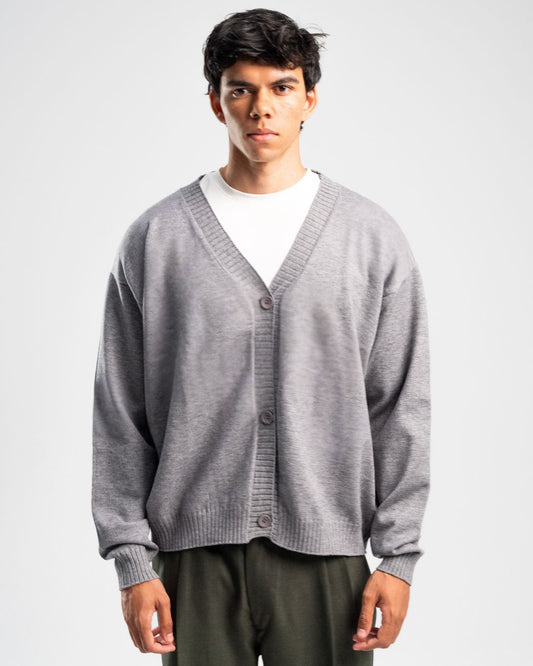 ASH GREY CARDIGAN